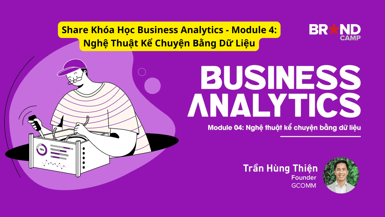 Share Khóa Học Business Analytics - Module 4 Nghệ Thuật Kể Chuyện Bằng Dữ Liệu